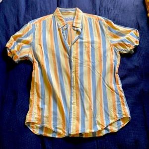 Vintage Gant Vacay Madras Striped Shirt. large